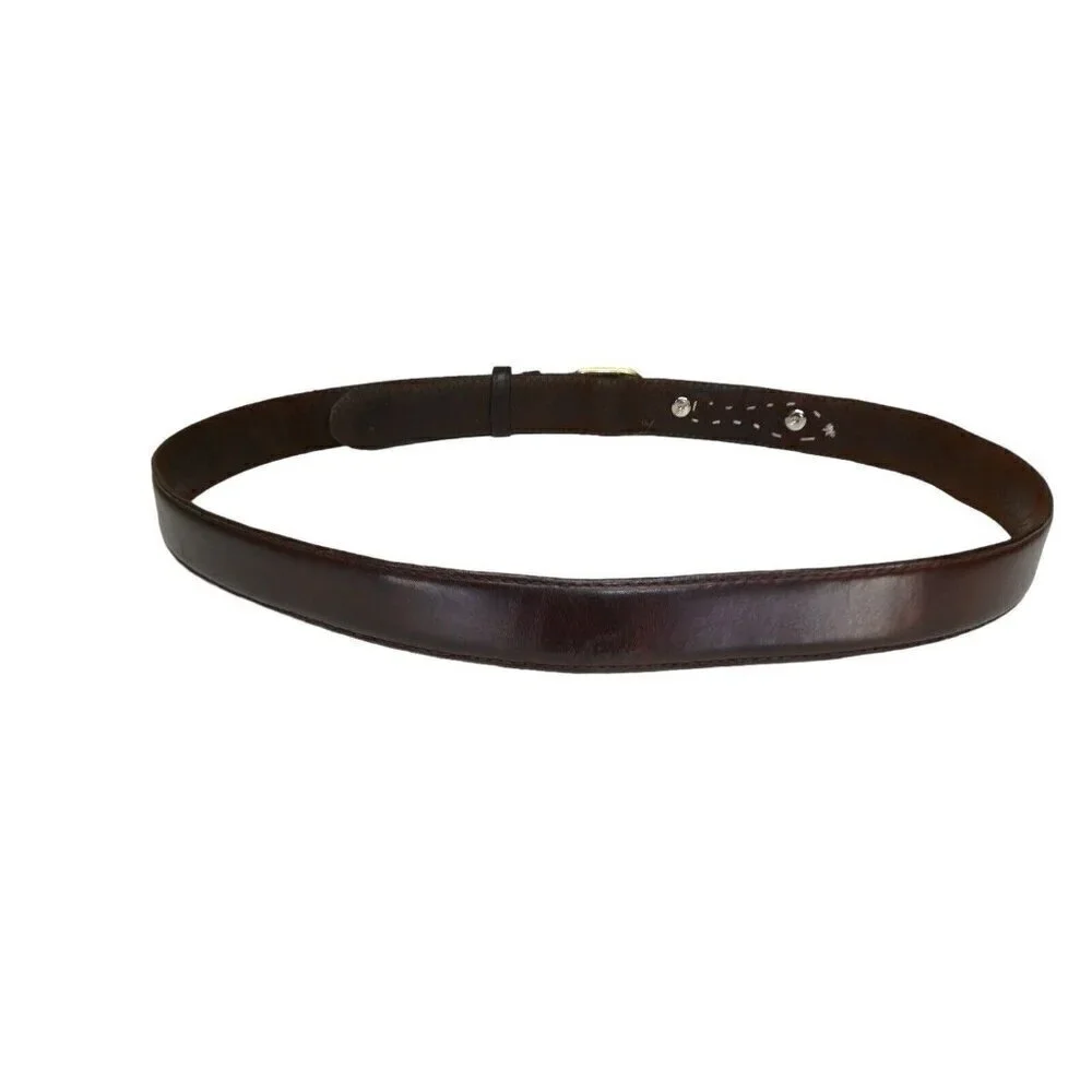 Western Classic Schaefer‎ Outfitters Ranch Wear Leather Belt Brown 41